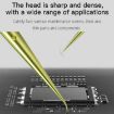 MaAnt Titanium Antistatic Tweezers - Pink Straight Hair Repair Tool - 7