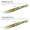 MaAnt Titanium Antistatic Tweezers - Curve Bird Nest Hair Repair Tool - 3