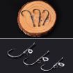10pcs Crooked Mouth Barbed Sea Fishing Hooks 4/0 for Lure & Shrimp - 8