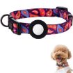 Waterproof Silicone AirTag Pet Collar Case for Cats & Dogs, Size S, Purple - 1