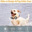 Waterproof Silicone AirTag Pet Collar Case for Cats & Dogs, Size S, Purple - 4