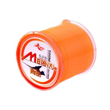 Meirenyu 500m Orange Semi-floating Nylon Fishing Line, Size 3.5, Durable - 1