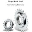 VG SPORTS 16T Silver Stroller Scooter Bicycle Single Speed Flywheel - 4