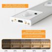 Rechargeable 60cm Motion Sensor Light Bar with Remote - Silver Cabinet Lamp - 3