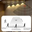 Rechargeable 60cm Motion Sensor Light Bar with Remote - Silver Cabinet Lamp - 4