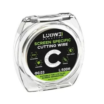 LUOWEI 500M Steel Wire for Cell Phone Screen Separation, 0.03mm Spec C - 1