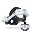 Meta Quest 2 VR Head Strap with 8000mAh Battery - Adjustable RGB White - 2