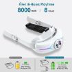 Meta Quest 2 VR Head Strap with 8000mAh Battery - Adjustable RGB White - 5