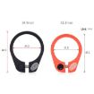 34.9mm Red Aluminum Seatpost Clamp for Mountain Road Bicycle - 3