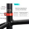34.9mm Red Aluminum Seatpost Clamp for Mountain Road Bicycle - 6