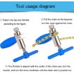 Mountain Bicycle Chain Cutter - Steel Chain Release Tool (Black) - 8