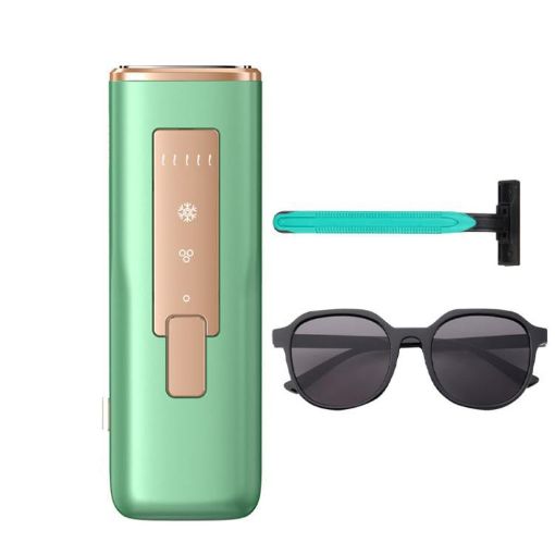 Sapphire Ice Sense Painless Laser Hair Remover - Crystal Green FY-507AL - 1