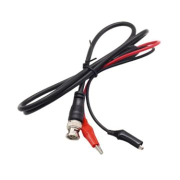 BNC Male to 2 Crocodile Clip Oscilloscope Probe Cable 1m Q9 Test Cable - 1