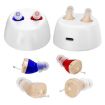 Invisible Rechargeable CIC Hearing Aid Sound Amplifier - Red Blue Pair - 2