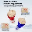 Invisible Rechargeable CIC Hearing Aid Sound Amplifier - Red Blue Pair - 6