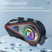 Kuqibao K23S Helmet Bluetooth Earphones 1000m Intercom Waterproof - 4