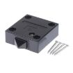 Black Cabinet Door Switch - Normally Closed Self-Resetting Wardrobe Light - 1