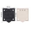 Black Cabinet Door Switch - Normally Closed Self-Resetting Wardrobe Light - 5