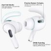 AirPods Pro 2 Ear Caps Silicone Anti-Lost Non-Slip Hooks Black Large - 3