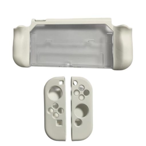 Nintendo Switch OLED/Joy-Con Protective TPU Case Cover (White) - 1