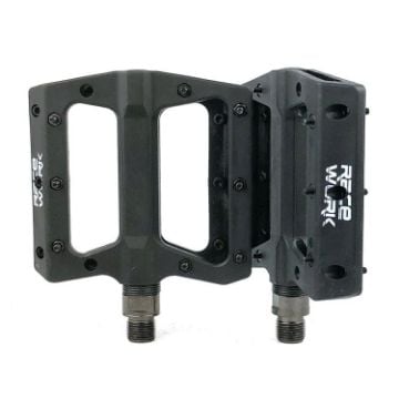 RACEWORK RK091 Mountain Bike Nylon Fiber Anti-slip Pedals (Black) - 1