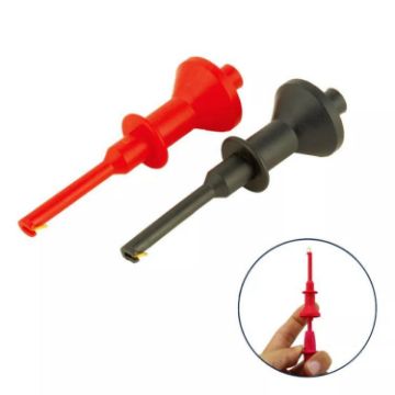 Universal Multimeter Telescopic Test Hook 1 Pair - 4mm Straight Plug - 1