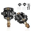 RACEWORK M8100 Mountain Bike SPD Pedal, Ultra-light DU Bearing, Black Gold - 1