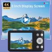 4K HD Digital Camera 6X Optical Zoom 3" IPS Screen Vlogging Camcorder 32G - 4