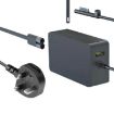 Microsoft Surface Laptop 65W Fast Charger with USB-A Port UK Plug - 1