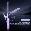 Foldable Clip Mobile Phone Selfie Mirror Fill Light - White - 3