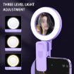 Foldable Clip Mobile Phone Selfie Mirror Fill Light - White - 4