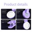 Foldable Clip Mobile Phone Selfie Mirror Fill Light - White - 7