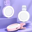 Foldable Clip Mobile Phone Selfie Mirror Fill Light - White - 8