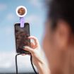 Foldable Clip Mobile Phone Selfie Mirror Fill Light - White - 9