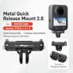 DJI Action 5 Pro/4/3 aMagisn Metal Magnetic Quick Release Mount Adapter - 2