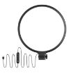 10" Black LED Fill Light Selfie Lamp for Mobile & Photography - 1