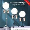 10" Black LED Fill Light Selfie Lamp for Mobile & Photography - 9