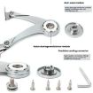 S-Shaped Cabinet Wardrobe Door Hinge Lift Up Flap Stay Support Type B - 9