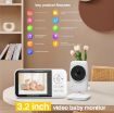 3.2" LCD Wireless Baby Monitor with 2-Way Audio & Night Vision Camera - 2