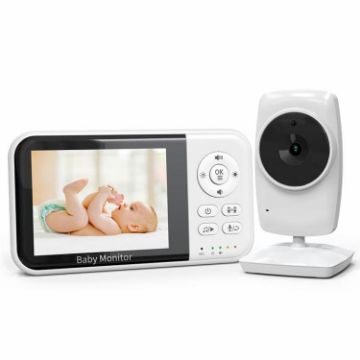 3.2" LCD Wireless Baby Monitor with 2-Way Audio & Night Vision - EU Plug - 1