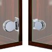 Frameless Glass Door Hinge Wine Cabinet 180 Window Door Round Hinge - 3