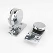 Frameless Glass Door Hinge Wine Cabinet 180 Window Door Round Hinge - 5
