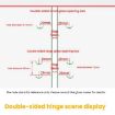 Frameless Glass Door Hinge Wine Cabinet 180 Window Door Round Hinge - 8