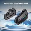 C5S IPX6 Waterproof Motorcycle Helmet Bluetooth Headset with Hard Mic - 4