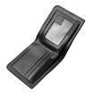 Light Brown Men's Leather Wallet with Driver License Holder & Money Clip - 3