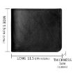 Dark Brown Men's Leather Wallet with Driver License Holder & Money Clip - 5