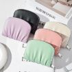 Black Women Wallet - Pleated PU Zipper Short Wallet, Solid Color Coin Purse - 2