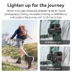 aMagisn 360 Rotation Ball Head Backpack Clip for Camera & Smartphone - 3