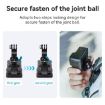 aMagisn 360 Rotation Ball Head Backpack Clip for Camera & Smartphone - 8