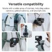 aMagisn 360 Rotation Ball Head Backpack Clip for Camera & Smartphone - 9